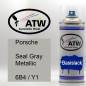 Preview: Porsche, Seal Gray Metallic, 6B4 / Y1: 400ml Sprühdose, von ATW Autoteile West.